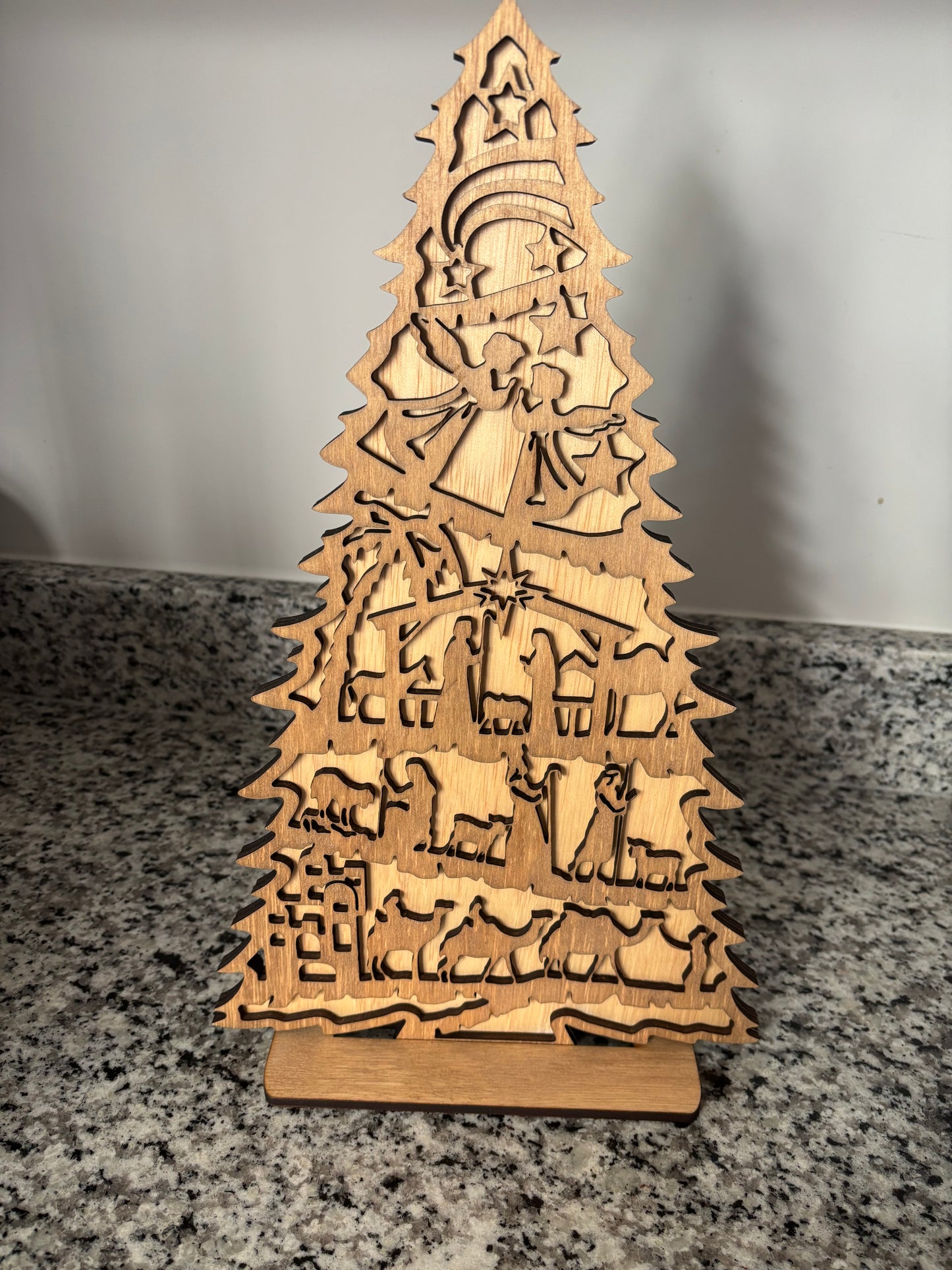 Nativity Christmas tree