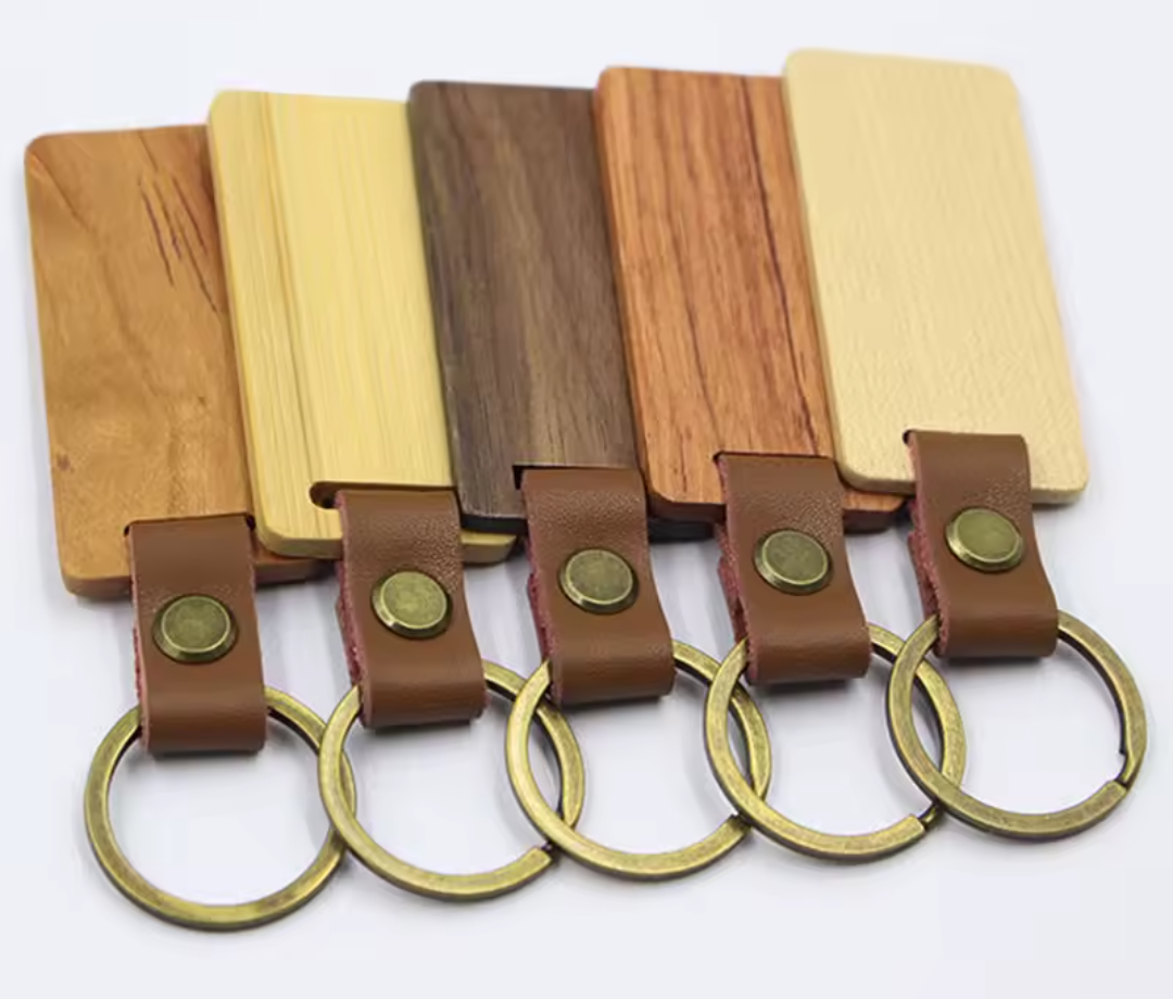 Wooden keychains Qty 25