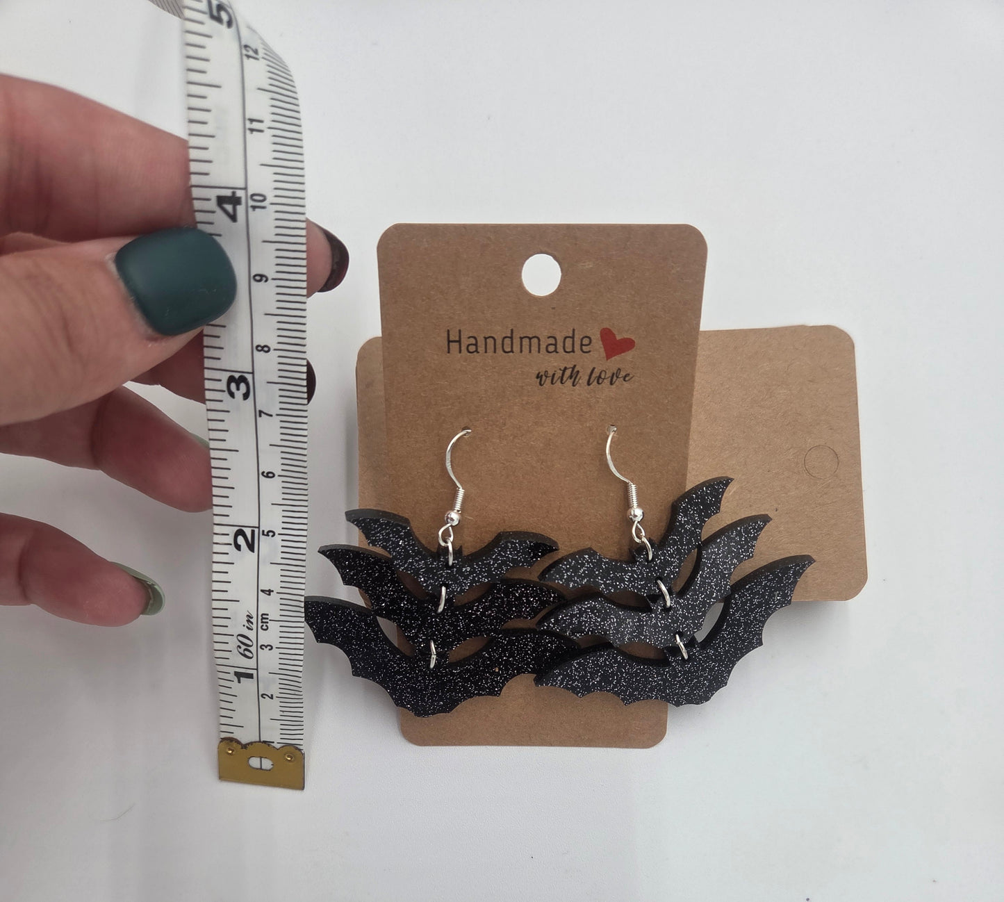 Halloween Earrings | Acrylic Halloween Dangle Earrings | Sterling Silver Plated Hooks
