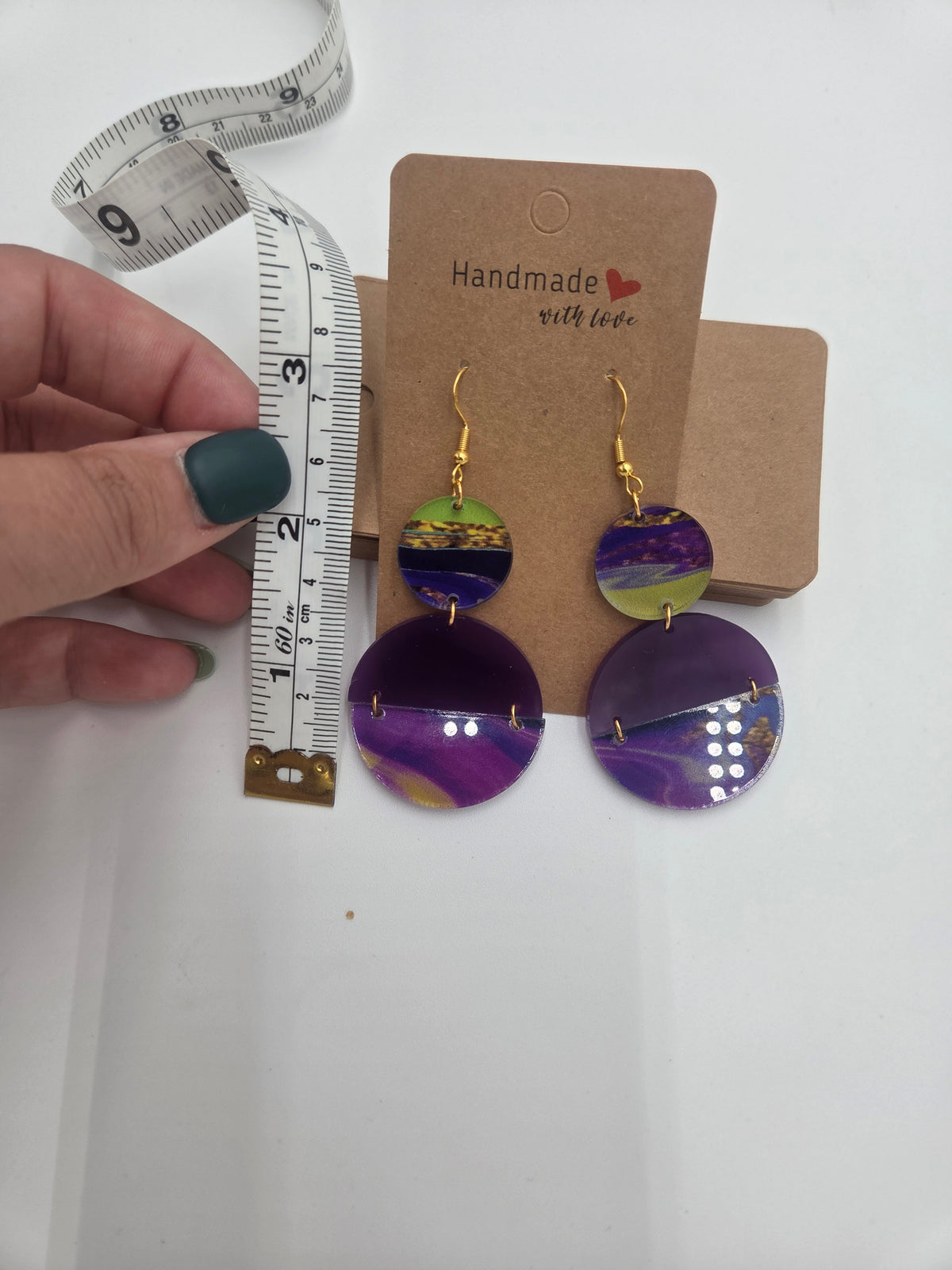 Geometric Acrylic Earrings, Acrylic Dangle Earrings, Everyday Wear Earrings