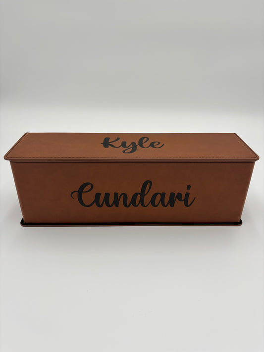 Personalized wine box, Custom engrave wine carrier, Closing gift for home buyers, Anniversary wine gift