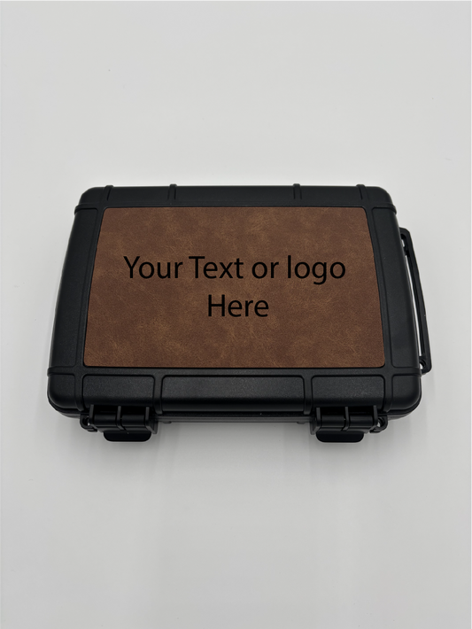 Custom Engraved Travel Cigar Case, Crushproof Leatherette Humidor, Personalized Cigar Lover Gift, Personalized Leatherette Cigar Humidor, Groomsmen Gift, Hard Shell Travel Cigar Case for Men