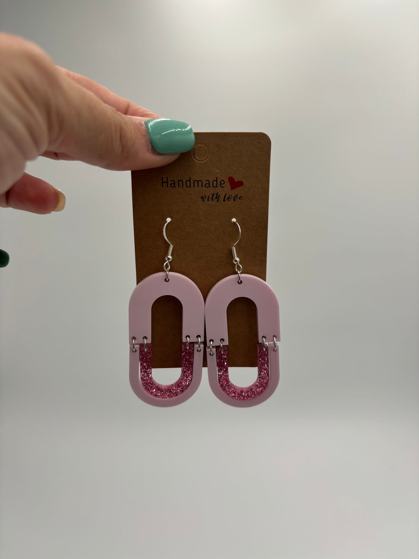 Geometric Acrylic Earrings, Acrylic Dangle Earrings, Boho Dangle Earrings