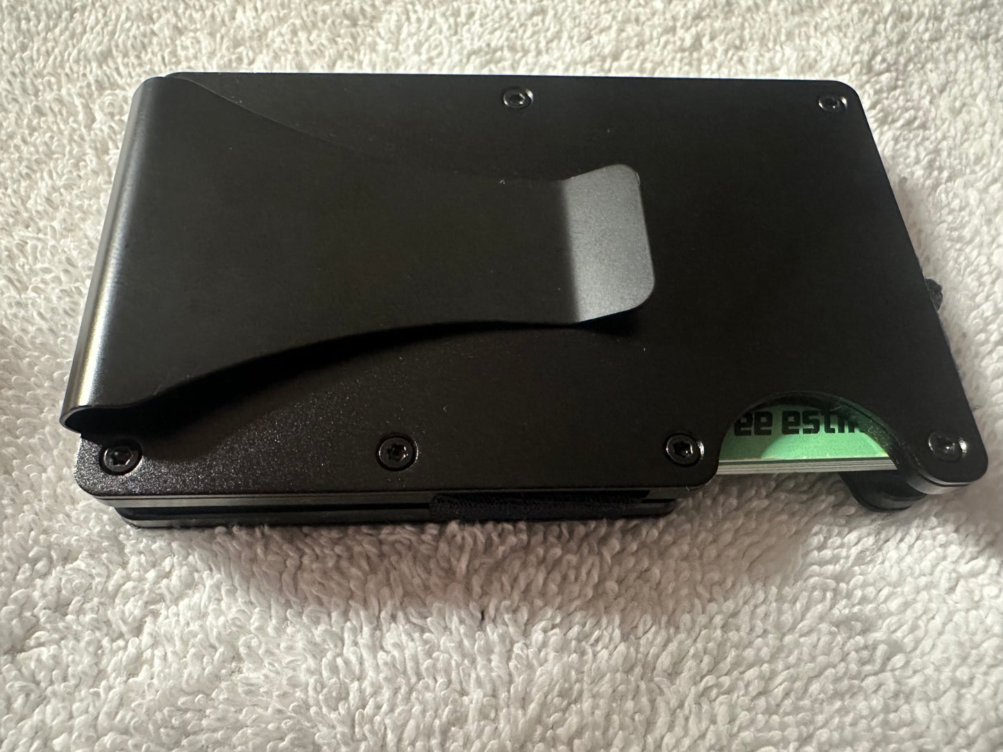 Custom Laser Engraved RFID Metal Wallet, Personalized Business Logo & Phone Number, Slim Minimalist Business Card Holder, Tactical Aluminum Credit Card Case