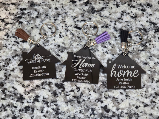 Acrylic realtor keychain