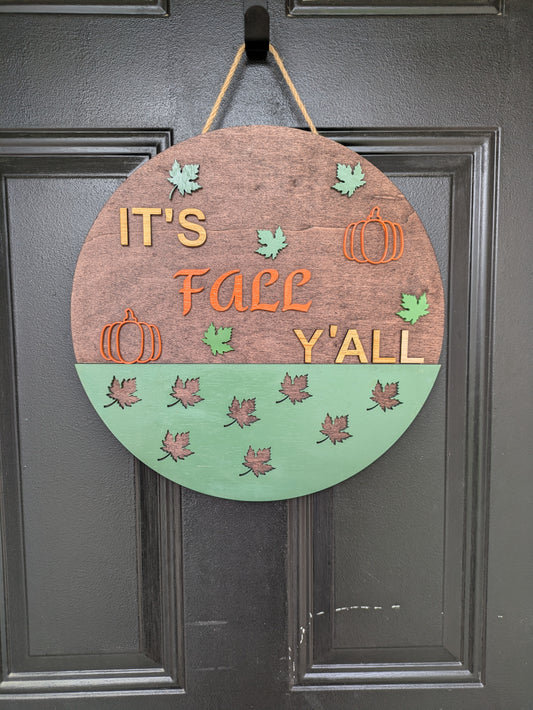 Fall door hanger