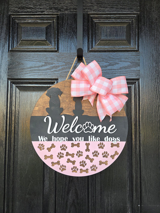 Dogs door hanger
