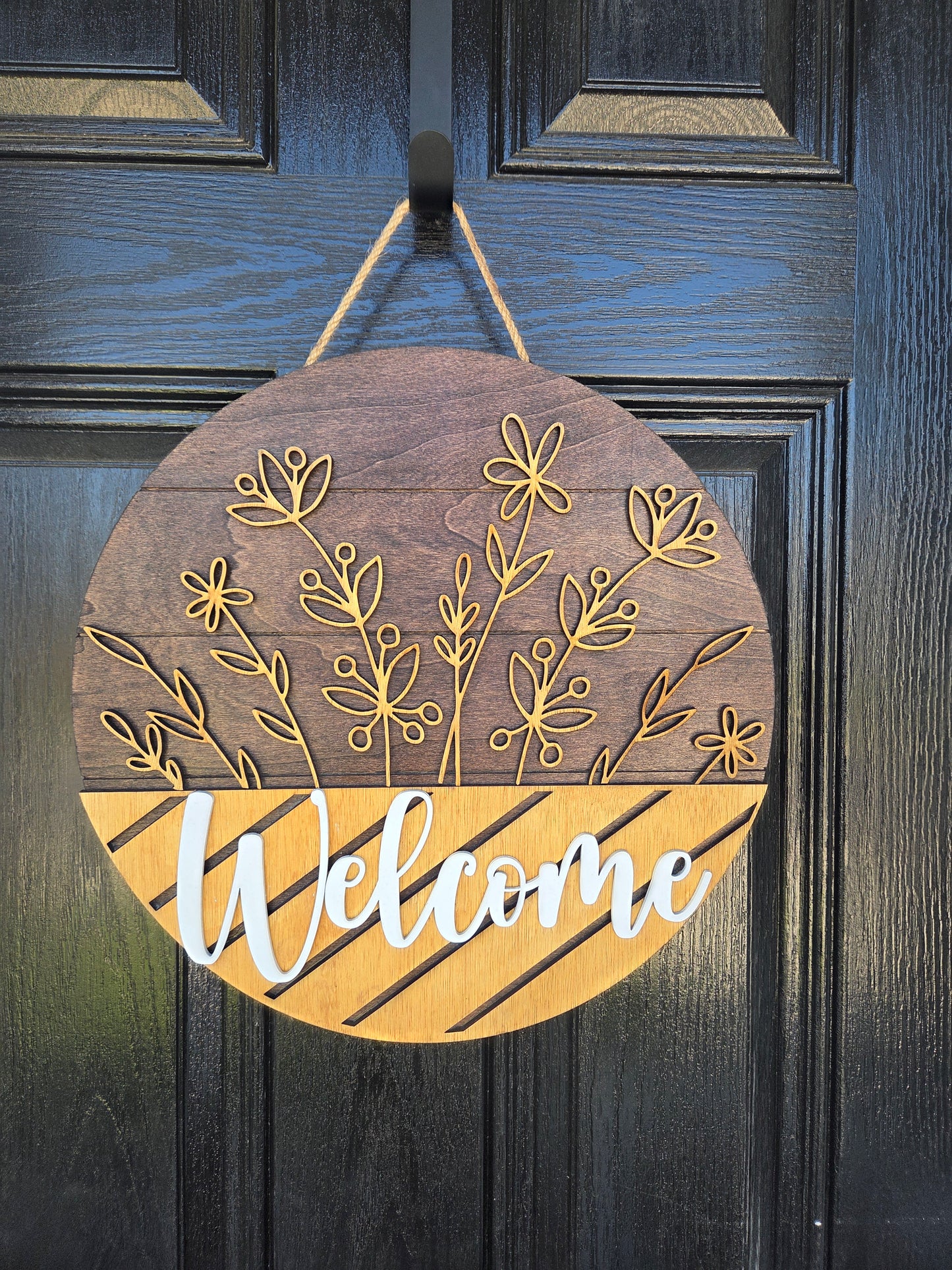 Flower door hanger