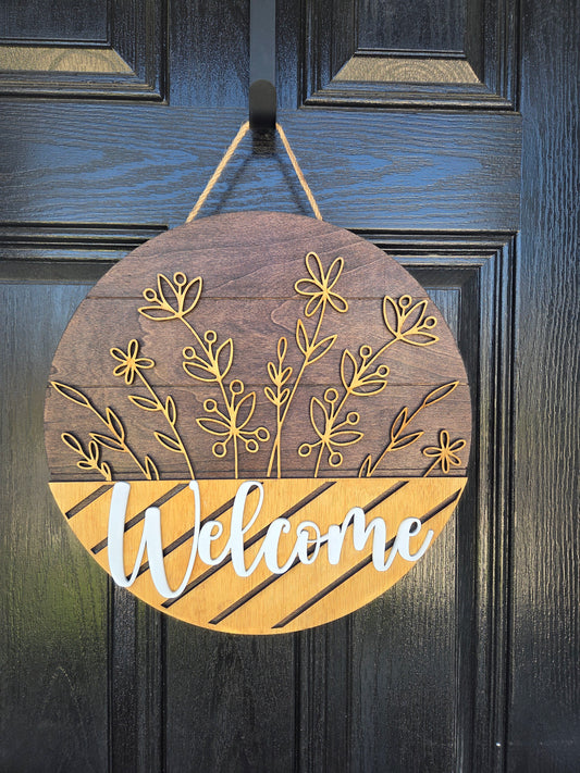 Flower door hanger